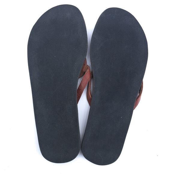 Aspiga Boho Artsy Hand Crafted Glass Beaded Medallion Leather Thong Sandal 37 - Picture 5 of 6